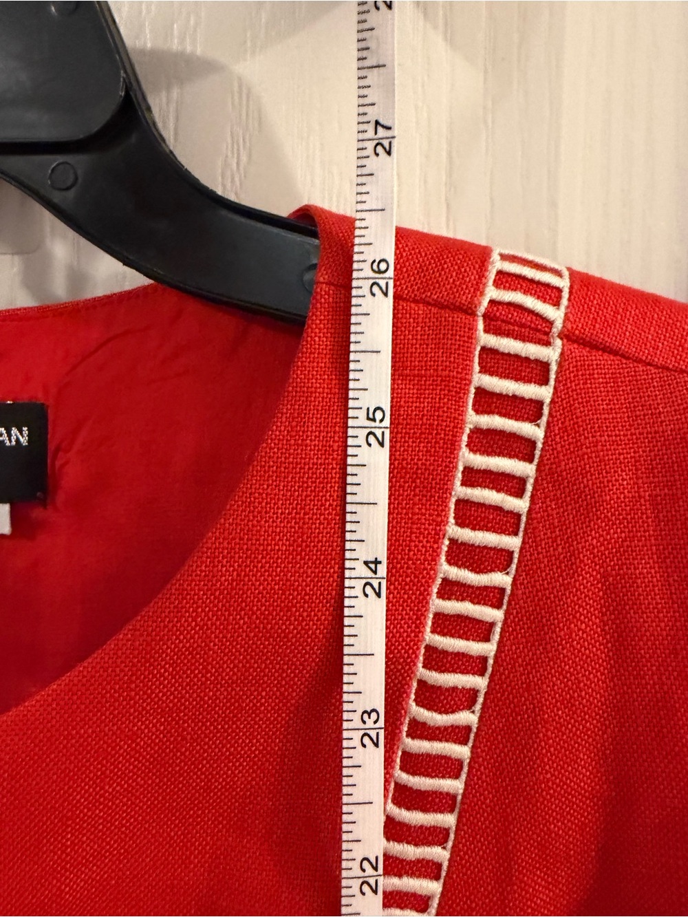 Donna Morgan Vintage Vibrant Red Skirt Set with Bow Accents - Picture 9 of 15